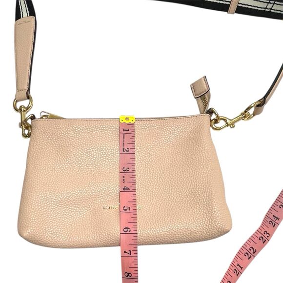 Marc Jacobs The Swifty Pebbled Pale Rose Pink Crossbody Bag Adjustable Strap - Picture 7 of 15